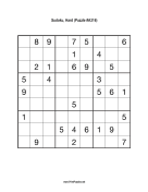Sudoku - Hard A316 Print Puzzle