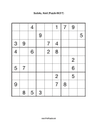 Sudoku - Hard A317 Print Puzzle