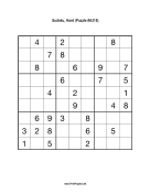Sudoku - Hard A318 Print Puzzle
