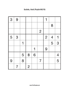 Sudoku - Hard A319 Print Puzzle