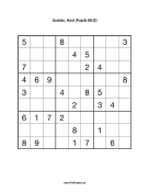 Sudoku - Hard A32 Print Puzzle