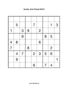 Sudoku - Hard A327 Print Puzzle