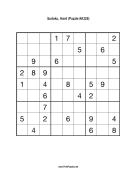 Sudoku - Hard A328 Print Puzzle