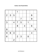 Sudoku - Hard A335 Print Puzzle