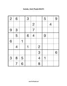 Sudoku - Hard A337 Print Puzzle