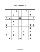 Sudoku - Hard A338 Print Puzzle