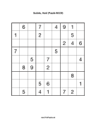 Sudoku - Hard A339 Print Puzzle
