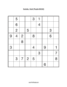 Sudoku - Hard A342 Print Puzzle