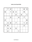 Sudoku - Hard A346 Print Puzzle