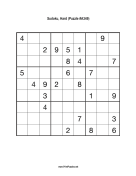 Sudoku - Hard A349 Print Puzzle