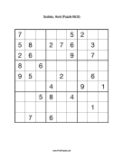 Sudoku - Hard A35 Print Puzzle