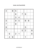 Sudoku - Hard A350 Print Puzzle