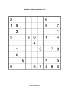 Sudoku - Hard A351 Print Puzzle