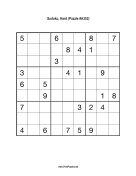 Sudoku - Hard A352 Print Puzzle