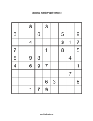 Sudoku - Hard A357 Print Puzzle