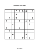 Sudoku - Hard A369 Print Puzzle