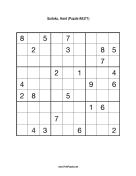 Sudoku - Hard A371 Print Puzzle