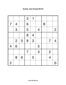 Sudoku - Hard A372 Print Puzzle