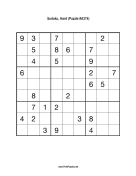 Sudoku - Hard A374 Print Puzzle