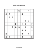 Sudoku - Hard A376 Print Puzzle