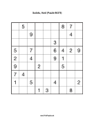 Sudoku - Hard A378 Print Puzzle