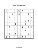 Sudoku - Hard A379 Print Puzzle