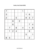 Sudoku - Hard A380 Print Puzzle