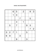 Sudoku - Hard A381 Print Puzzle