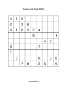 Sudoku - Hard A384 Print Puzzle