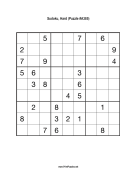 Sudoku - Hard A385 Print Puzzle