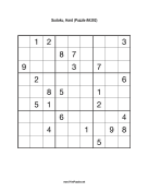 Sudoku - Hard A392 Print Puzzle