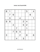 Sudoku - Hard A399 Print Puzzle