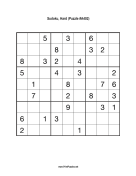 Sudoku - Hard A402 Print Puzzle