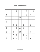 Sudoku - Hard A403 Print Puzzle
