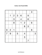 Sudoku - Hard A408 Print Puzzle