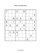 Sudoku - Hard A411 Print Puzzle