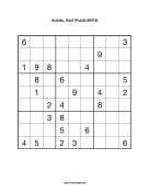 Sudoku - Hard A416 Print Puzzle