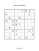 Sudoku - Hard A417 Print Puzzle