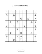 Sudoku - Hard A423 Print Puzzle