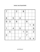 Sudoku - Hard A424 Print Puzzle