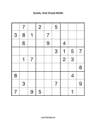 Sudoku - Hard A426 Print Puzzle