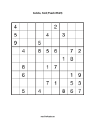 Sudoku - Hard A429 Print Puzzle