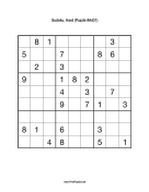 Sudoku - Hard A431 Print Puzzle