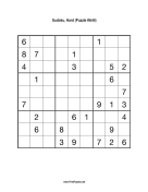 Sudoku - Hard A44 Print Puzzle