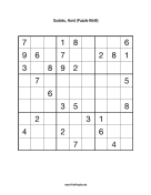 Sudoku - Hard A48 Print Puzzle