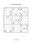 Sudoku - Hard A488 Print Puzzle