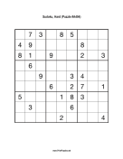 Sudoku - Hard A494 Print Puzzle