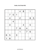 Sudoku - Hard A5 Print Puzzle