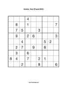 Sudoku - Hard A52 Print Puzzle