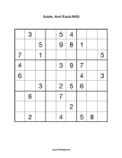 Sudoku - Hard A55 Print Puzzle